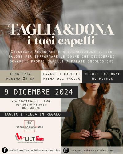 Ritorna l'evento di Solidarietà "Taglia & Dona i Tuoi Capelli